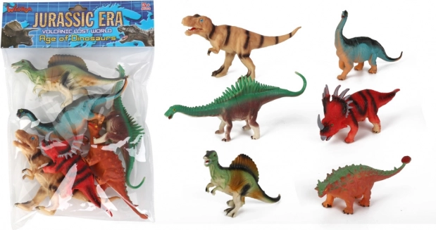 Sæt med 6 dinosaurer