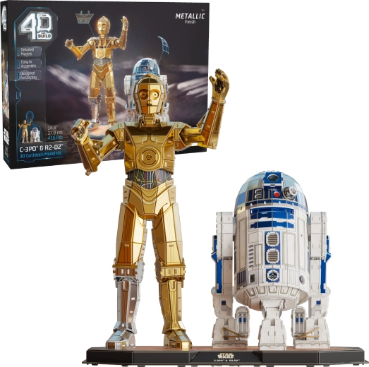 4D Build Star Wars C-3PO og R2-D2 3D-puslespilsmodel