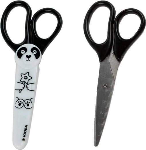 Kidea børnesaks med dyremotiv med etui 13,5 cm