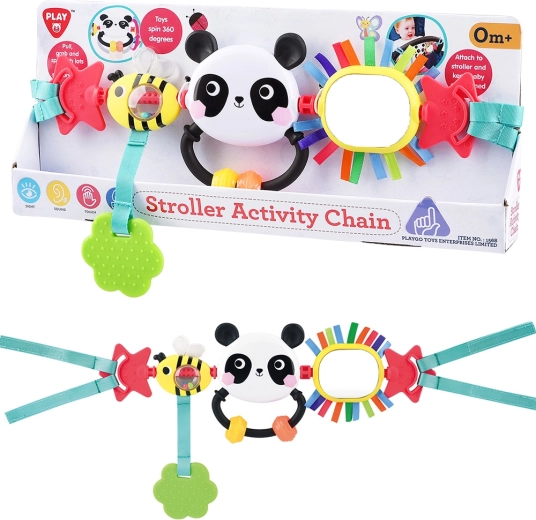 Playgo ophængt barnevognslegetøj panda og bi