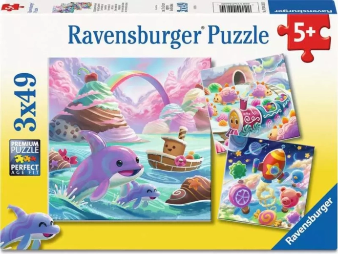 Ravensburger puslespil Sødt kongerige 3x49 brikker