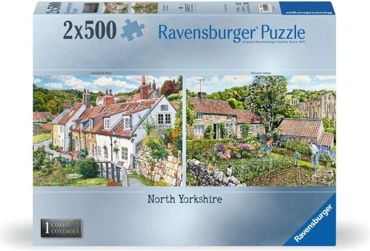 Ravensburger puslespil Cosy Cottages nr. 1: Nordyorkshire 2×500 brikker