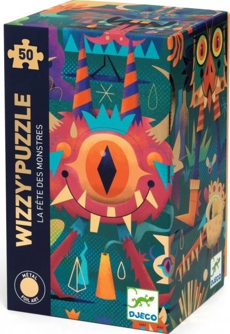 Metallisk puslespil Monster Party 50 brikker