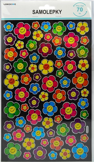 Blomsterklistermærker – sæt med 100 stk