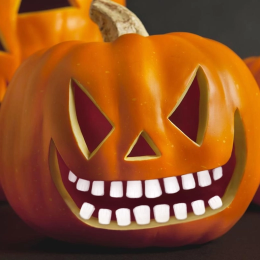 Halloweenstænder til græskarlygte – sæt med 18 stk.