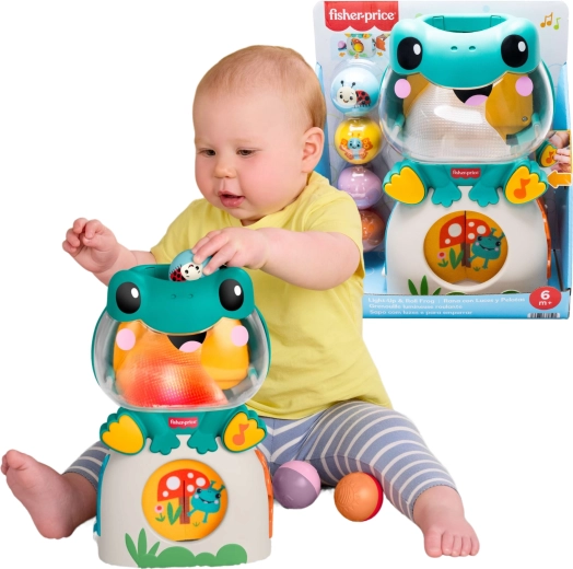 Fisher-Price interaktiv lysende musikfrø med bolde