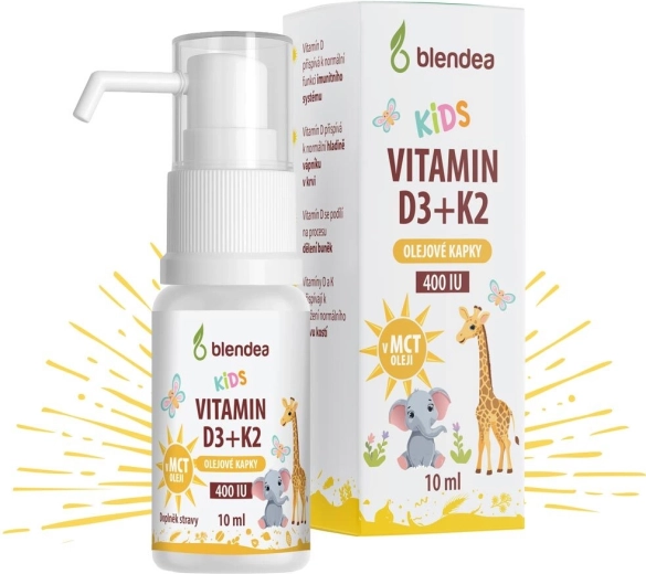 Blendea vitamin D3 + K2 dråber til børn 10 ml