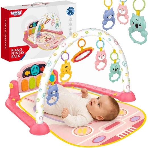Woopie Baby interaktiv legetæppe med klaver 3i1 til babyer