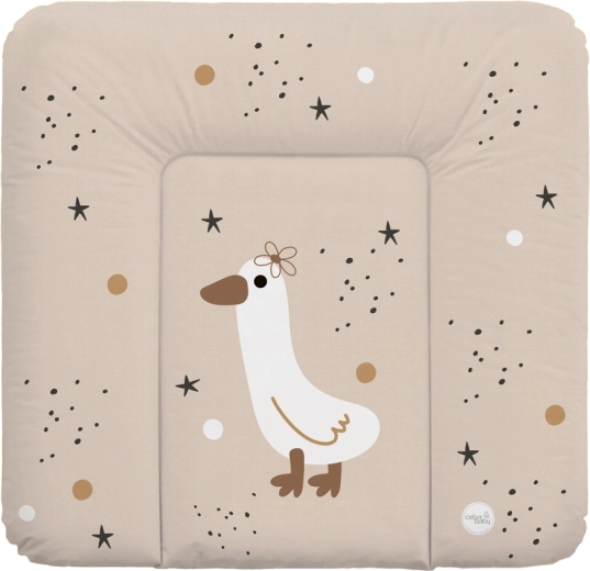 Ceba Baby blød puslepude til kommode basic star duck 75 × 72 cm
