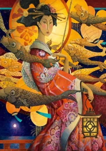 Puslespil CLEMENTONI Koinobori-dans 1500 brikker