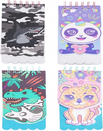 Spiralnotesblok 9 × 9,5 cm, 40 ulinjerede sider