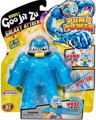 Udtræksfigur Goo Jit Zu Galaxy Attack Air Vac Thrash med pumpe