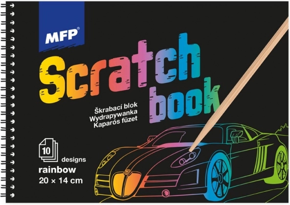 Ridse-billeder blok med regnbue 20x14 cm