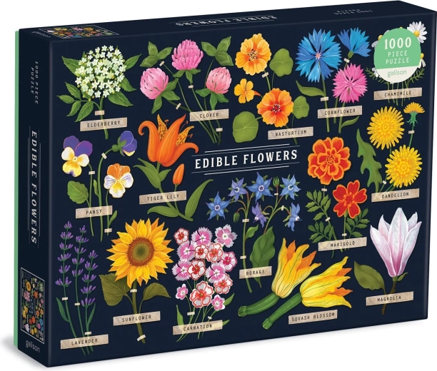 Galison puslespil spiselige blomster 1000 brikker