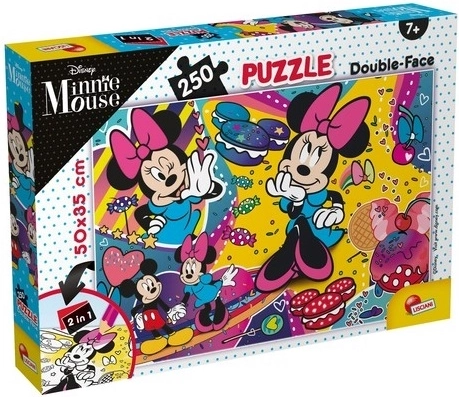 Lisciani dobbeltsidet Minnie-puslespil 250 brikker