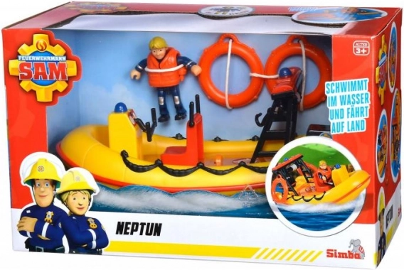 Brandmand Sam Båd Neptun med figur