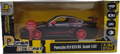 MSZ-model af Porsche 911 GT3 RS med lys- og lydeffekter, grå