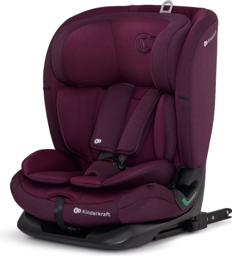 Kinderkraft autostol Oneto3 i-Size 76–150 cm med ISOFIX, Cherry Pearl