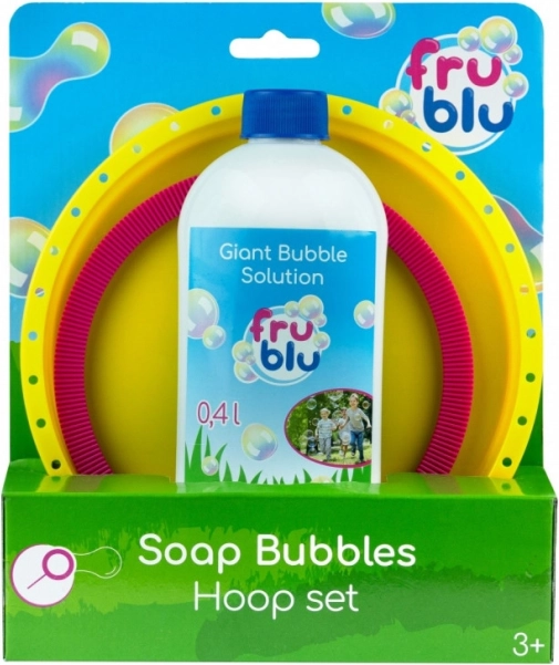 FRU BLU sæt med ring til sæbebobler + opløsning 0,4 l