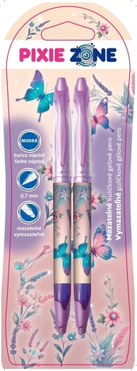 Sletbare kuglepenne Pixie Crew Sommerfugle, 2 stk.
