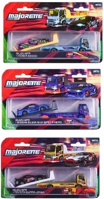 Majorette JDM Legends-sæt med autotransporter