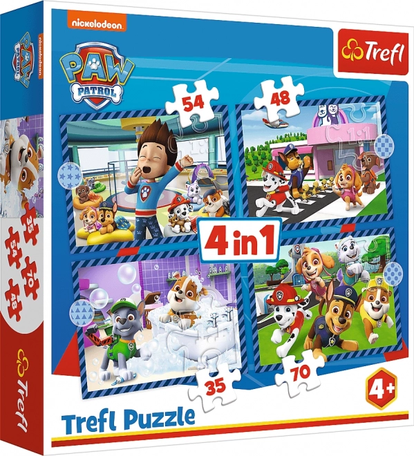 Puslespil 4-i-1 Paw Patrol – Hundehistorier