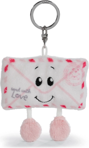 Nici plysbamse-nøglering Brev Love 8 cm