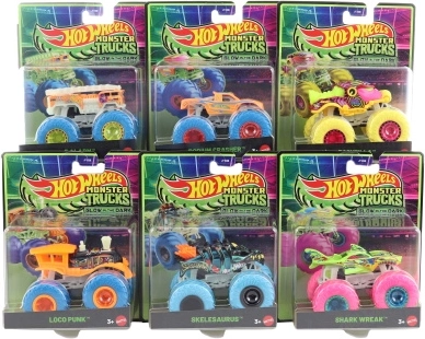 Hot Wheels Monster Trucks, der lyser i mørket