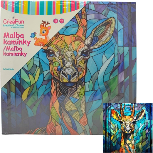 Diamantmaling – hjort 30 × 30 cm