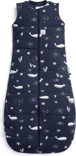 Ergopouch baby sovepose i økologisk bomuld Jersey Whale 2,5 TOG (3–12 måneder, 6–10 kg)