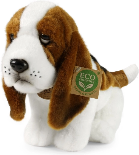 Bamse af siddende basset 32 cm Eco-Friendly