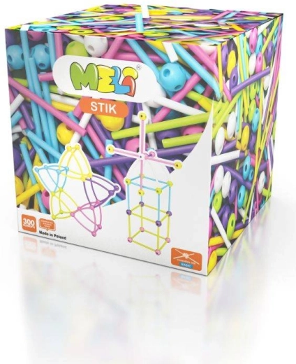 Konstruktionssæt Meli Stik Pink 300 stk