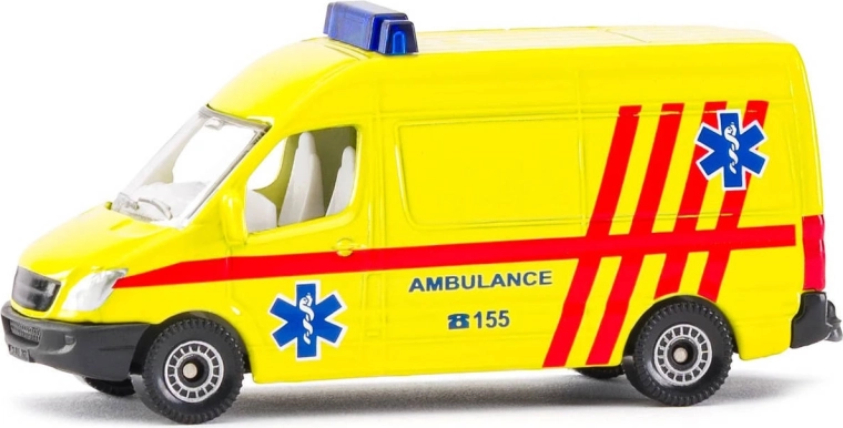 SIKU ambulance-varevogn gul (CZ-version) - 1 stk.
