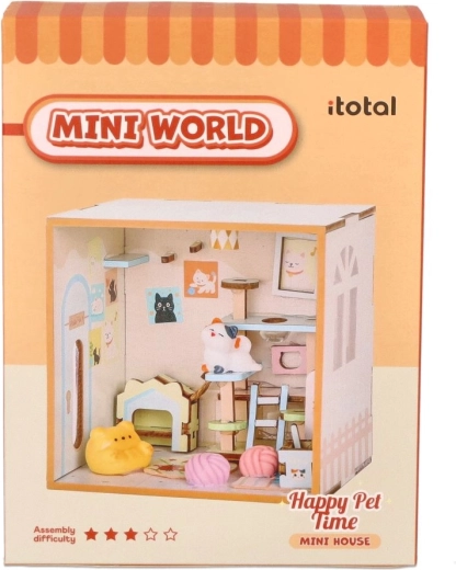 i-Total miniature-kæledyrsværelse til samling