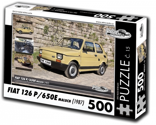 Puslespil Retro-biler Fiat 126p Maluch (1987) – 500 brikker