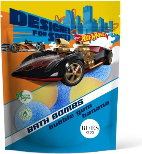 Badebomber HOT WHEELS med duft af tyggegummi og banan