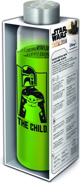 Glasflaske med hylster Mandalorian 585 ml