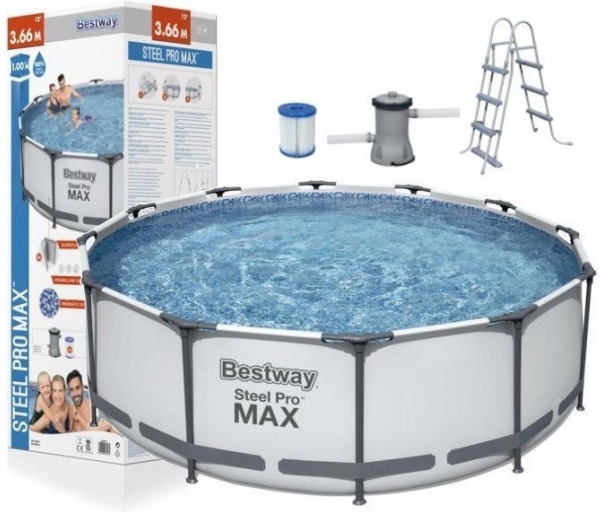 Havepool med konstruktion 366 x 100 cm Bestway