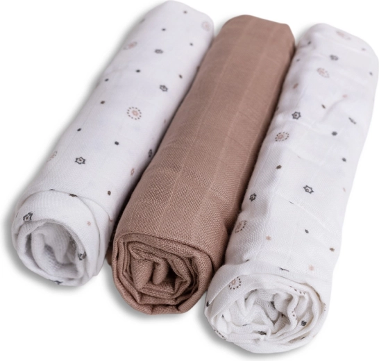 BabyMatex bambusbleer 70 × 70 cm stjerner (3 stk.)