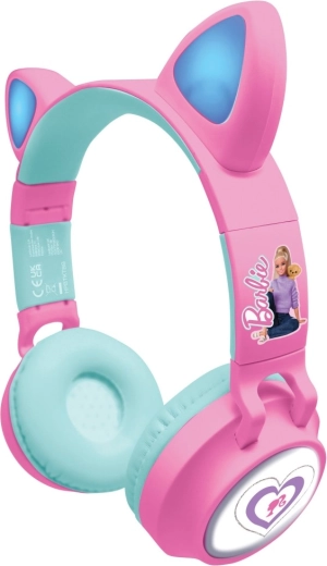 Trådløse Lexibook Barbie-hovedtelefoner med katteører og lyseffekter