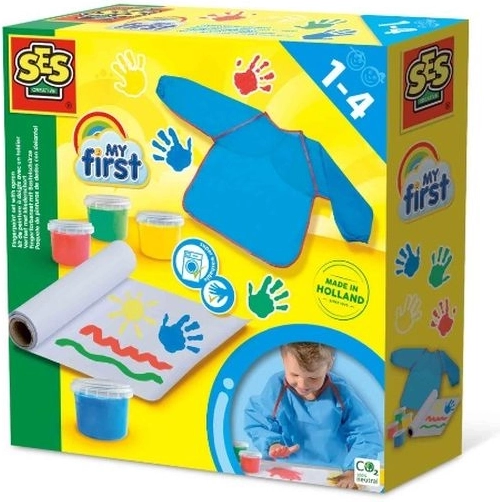 SES Creative My First fingermaling med forklæde