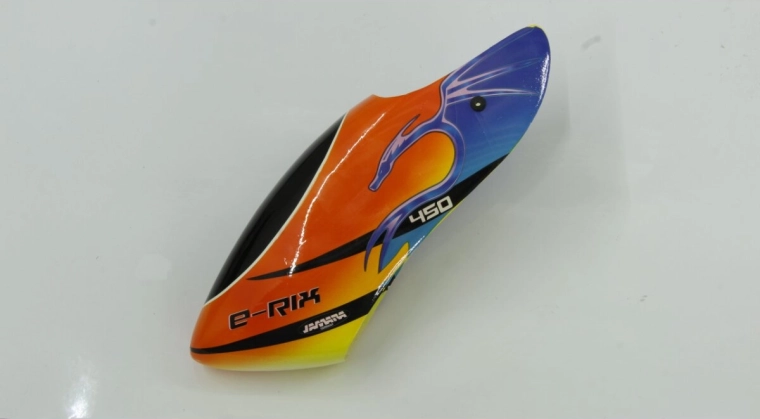 Kabine (canopy) af GRP til Jamara E-Rix 450 version 1 - 1 stk.