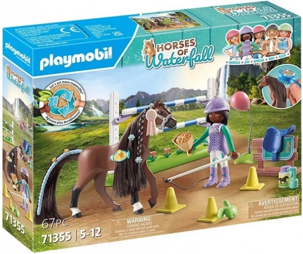 Playmobil Horses Waterfall: Zoe og Blaze med forhindringer 71355