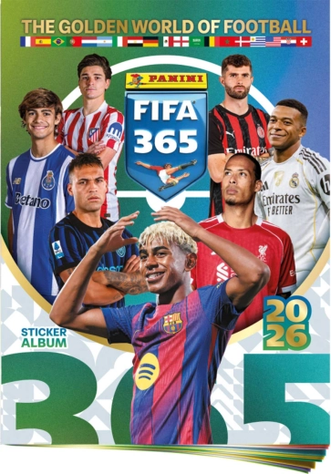 Panini FIFA 365 2025/2026 samleralbum til klistermærker + ark med klistermærker