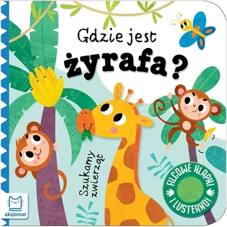 Vi leder efter dyr: hvor er giraffen? interaktiv bog med filtlåger