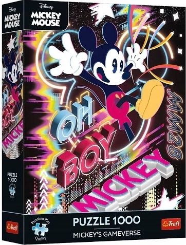 Puzzle Premium Plus Disney Mickey Mouse – Virtuel verden 1000 brikker - 1 stk.