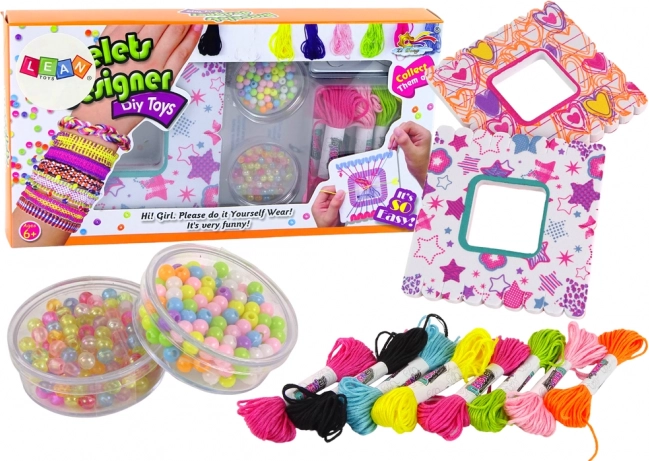 DIY smykkesæt – armbånd af moulinégarn