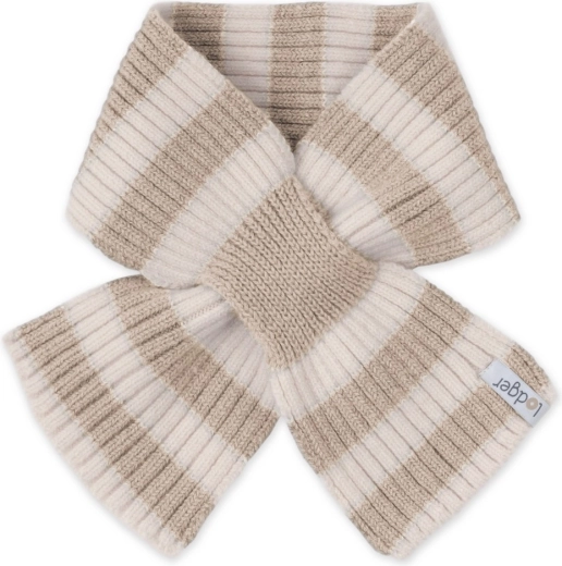 Lodger børne merinohalstørklæde Stripe beige