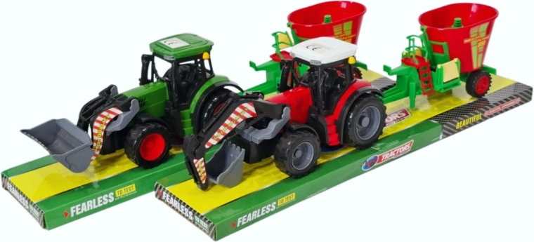 Traktor med tilkoblet landbrugsmaskine - 1 stk.