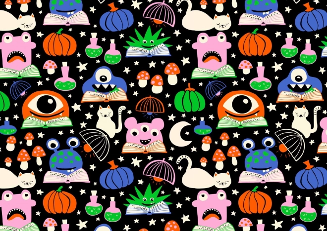 Puslespil Monstre på arbejde 1000 brikker